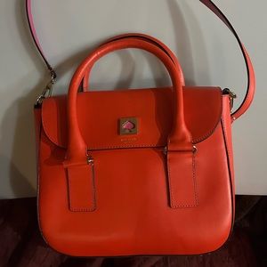 Kate spade hand bag with long strap for crossbody